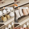 Shoe Cabinet with 2/3/4/6 Flip Drawers/ with 3 Flip Drawers & Side Door, Wooden Shoe Organizer w/Adjustable Shelf, Shoe Storage for Entryway - 4 of 4