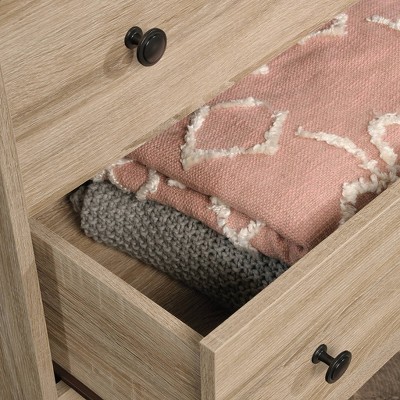 Charter Oak Industrial 4-Drawer Chest with Black Metal Base