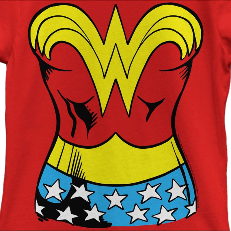 Girl's Wonder Woman Realistic Costume T-Shirt, 2 of 6