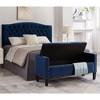 NicBex Storage Bench Upholstered Tufted Button Bench with Padded Seat Armrest for Bedroom and Entryway - 4 of 4