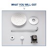CASAINC 1-Spray Patterns Round 10 Inches Single Function Wall Mount Fixed Shower Head - 3 of 4