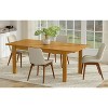 Saige 60-76 inch x 36 inch Rectangle Transitional Extendable Dining Table - 2 of 4