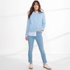 Lands' End Women's Recover Mid Rise Straight Leg Blue Jeans - 4 of 4