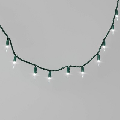 100ct LED Smooth Mini Christmas String Lights Warm White with Green Wire - Wondershop&#8482;