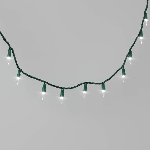 Christmas lights green wire 500 cold white LEDS with external