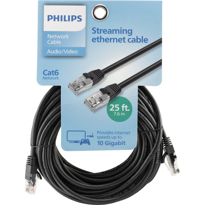 Philips 25&#39;&#39; Cat6 Ethernet Cable  - Black, 3 of 11
