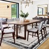 Large Washable Rug 9x12 Modern Border Rug Soft Thin Low Pile Floor Carpet, Non Shedding & Non Slip, Indoor Foldable Printed Accent Mat for Open Floor - 3 of 4