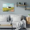 Stupell Industries White Cabin Architecture Grassy Coastal Beach Landscape - 2 of 4