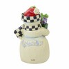 Jim Shore 3.5 Inch Snowman With Checkered Hat Mini Heartwood Creek Scarf Snowman Figurines - image 3 of 3