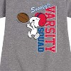 - Peanuts - Snoopy Varsity Squad Graphic Short Sleeve Fleece Dress - 2 of 4