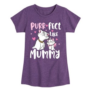 Girls' - Disney - The Aristocats Purrfect Like Mommy Fitted Short Sleeve Graphic T-Shirt - 1 of 4