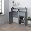 Modern Office Desk with Hutch - Techni Mobili - image 2 of 4