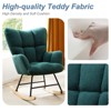 Wooakway Reading Chair Modern Accent Chairs Glider Recliner for Living Room, Nursery, Bedroom - 4 of 4