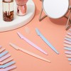 Glamlily 60 Pack Dermaplaning Tool for Facial Hair Removal for Women, Dermablade Razor (6 In, 3 Colors) - 2 of 4