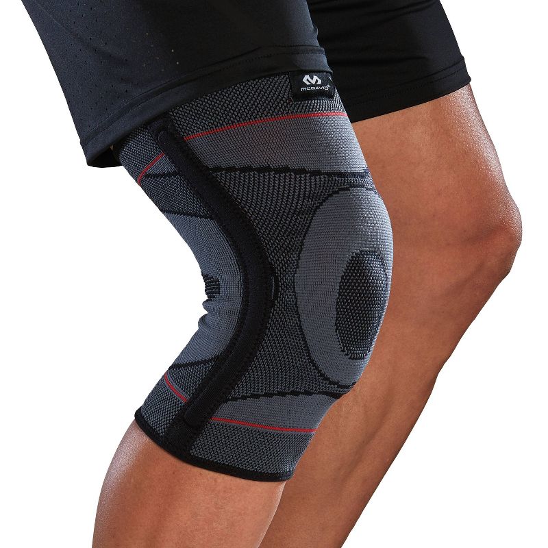 McDavid Sport Knee Knit Sleeve with Buttress and Stays - Gray - L/XL, 3 of 10
