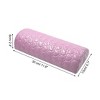 Unique Bargains Soft Sponge Faux Leather Manicure Nail Art Hand Arm Rest Cushion Pink - 2 of 4