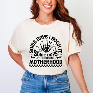 Simply Sage Market I Rock Motherhood Garment Dyed Tee - 1 of 4