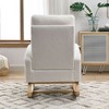 CAVINAS 27.6" W Modern Accent Chair with High Backrest, Living Room Lounge Arm Chair, Rocking Chair with 2 Side Pocket - 4 of 4