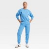 Women's Leisure Studio Graphic Pullover Sweatshirt - Universal Thread™ Blue - 3 of 3