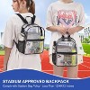 MaseiKar Clear Backpack Stadium Approved 12¡Á12¡Á6 Clear Mini Backpack Small Transparent Backpack for Concert, Beach, Work, Travel & Sporting，Black - 2 of 4