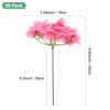 Unique Bargains Plastic Durable Realistic Reusable Silk Hydrangea Flowers with Stems for Home Decor/Wedding 9.84 In - 3 of 4