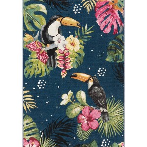 Unique Loom    Outdoor Botanical Phipps Area Rug - 1 of 4