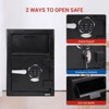 Steel Drop Safe Box, Electronic Cash Drop Box, Digital Safety Deposit Box with Keypad, Emergency Key, Fireproof Floor Safe Box Safes - 3 of 4