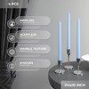 10 inch Taper Candles Set of 4 - Dripless Taper Candles and Unscented Candlesticks - Perfect as Dinner Candles and Household Candles - 3 of 4