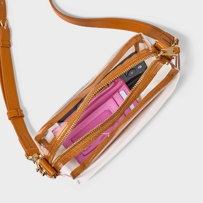 Camera Crossbody Bag - Universal Thread Clear: Structured Vinyl Handbag, Adjustable Strap - image 4