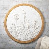 25.25"H Sullivans Raised Floral Wall Medallion, Multicolored - 3 of 4