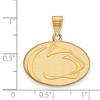 Black Bow Jewelry 14k Yellow Gold Penn State Nittany Lions NCAA Medium Pendant - 2 of 3