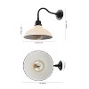 JONATHAN Y Aurora Farmhouse Industrial Indoor/Outdoor Iron LED Gooseneck Arm Outdoor Sconce - 4 of 4