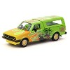 Volkswagen Caddy Truck w/Camper Shell Green with Flames and Graphics "Rat Fink" 1/64 Diecast Model Car by Schuco & Tarmac Works - 2 of 3