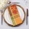 Saro Lifestyle Fall Festivity Jacquard Napkin (Set of 4), 20", Orange - 4 of 4