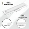 Unique Bargains Aluminum Alloy Cabinet Wardrobe Shoe Closet Rectangle Ventilation Grilles 2 Pcs - 2 of 4