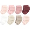 Hudson Baby Cotton Rich Baby Terry Socks 16-Pack, Solid Pink Neutral - 2 of 3