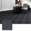 VisioGear Carpet Tiles, 12"*12" Soft Padded Floor Tiles For Living Room Kitchen Bedroom, Deep Gray, 11.81"*11.81"*0.16" - 2 of 4