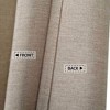 Flax Linen Like 240GSM Heavy Weight Fabric Shower Curtain for Bathroom - 2 of 4