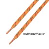 INSPIRE CHIC Flat Carrot Printed Soft Shoelaces for Casual Hiking Shoes 0.31'' 1 Pair - 3 of 4