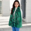 Anna-Kaci Women's Elegant Floral Embroidered Sheer Scarf with Lightweight Textured Fabric Overlay for Sophisticated Style - 3 of 4