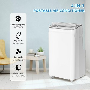 12,000 BTU Portable AC - 3-in-1 Cool/Dehumidify/Fan for 550SqFt, Remote, Quiet & Touch Panel, Window Kit - 1 of 4