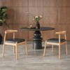 Kumasinova 18.5" Dining Chair Set of 2,Mid-Century Modern Kitchen Chairs,Solid Wood Accent Armless Chairs for Kitchen&Dining Room - 2 of 4