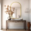 Arched Anti-Fog Bathroom Mirror - 8mm Explosion-Proof Glass, Rust-Proof Aluminum Frame, Wall Mounted-Gold - 2 of 4