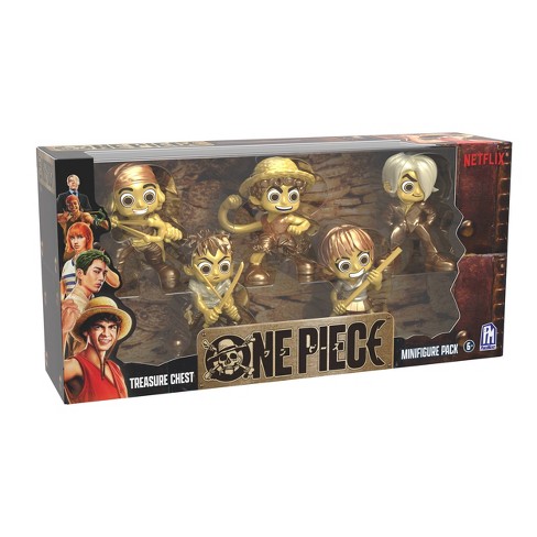 One Piece Treasure Chest Series 1 Gold Mini Figure Set - 5pk