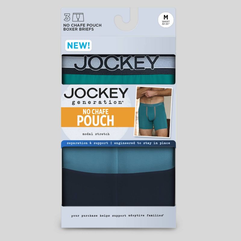 Jockey Generation&#8482; Men's No Chafe Pouch Ultra Soft Stretch Boxer Briefs 3pk, 4 of 6