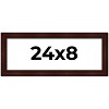 PosterPalooza | Panoramic Distressed Brown Picture Frame - UV Acrylic, Foam Board Backing, Hanging Hardware - 2 of 4