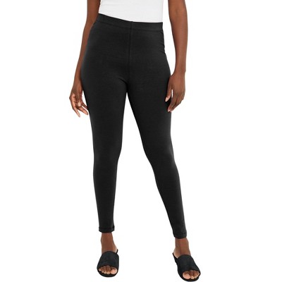 Jessica London Women's Plus Size Everyday Stretch Cotton Legging