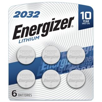 Energizer 6pk 2032 Batteries Lithium Coin Battery