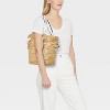 Scarf Basket Tote Handbag - A New Day™ Cream/White - 2 of 4