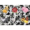 Darware Plush Animal Christmas Tree Ornaments 6pc Set; Holiday Craft Baby Shower Decoration - 4 of 4